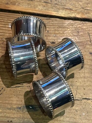 Silver coloured napkin - silver,