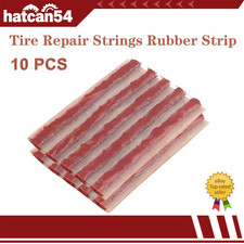 10 Pcs Tyre Puncture Repair Kit Strips Tubeless Tire Plug Car Van Bike Universal