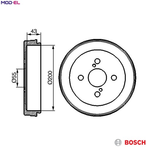 Brake drum 986 - drum, 477