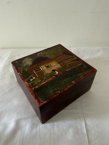 Vintage wooden small storage - vintage,