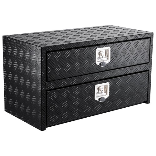 Aluminium tool box lockable - aluminium,