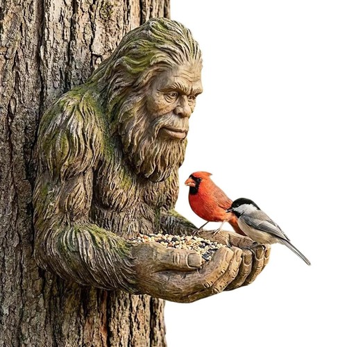 Resin bird feeder - feeder, sculpture