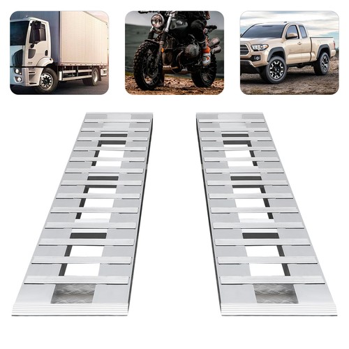 2pcs aluminum trailer ramps - aluminum,