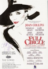 JOAN COLLINS - FULL CIRCLE '02 - Theatre Flyer - SIGNED by JC WITHOUT DEDICATION