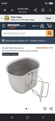 Crusader cup canteen - cup,
