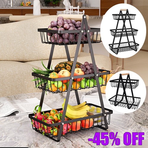 3tier fruit basket handle - fruit,