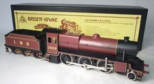 Bassett Lowke O gauge live steam LMS Stanier mogul locomotive, superb unused