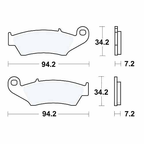 Trw brake pads sintered - brake,