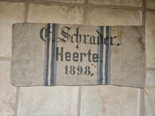 Antique german grain sack - grain,