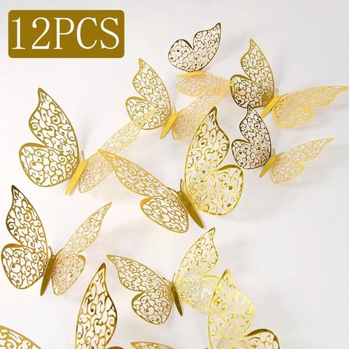 12pcs fashion hollow - fashion, 3d
