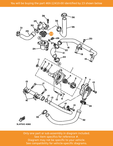 Yamaha thermostat assy - yamaha,