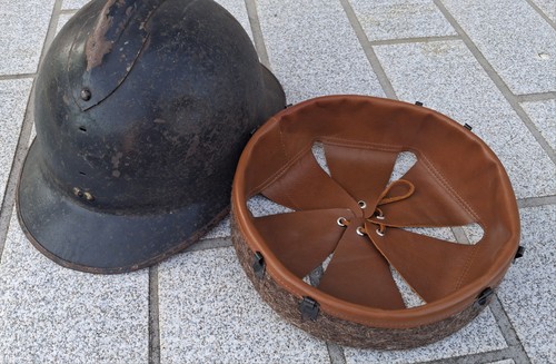 Ww2 leather headdress interior - ww2,
