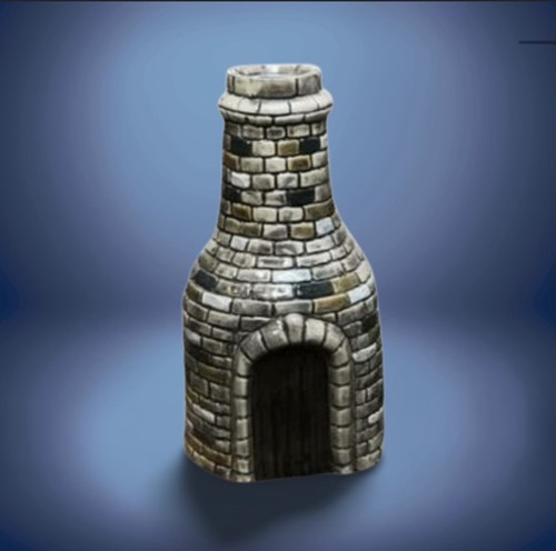 Bottle kiln burslem - bottle, by