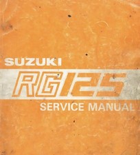 Suzuki RGV 125 Workshop Service Station Printed Manual OEM