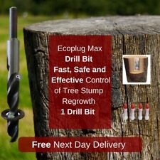 Eco Plug Max Tree Killer, Fast Control of Tree Stump Regrowth (x100) + Drill Bit