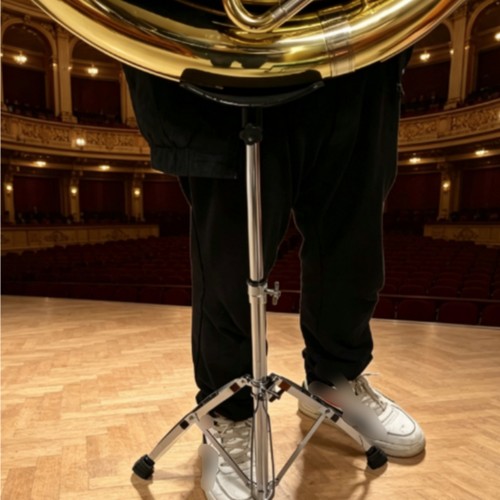 Tuba stand padded - padded, cradle
