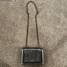 ZARA SILVER BAG - MINI HANDBAG