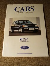 Original Vintage 1989 Ford Brochure Oct-Nov XR2I XR3i XR4i XR4X4 Escort SIERRA
