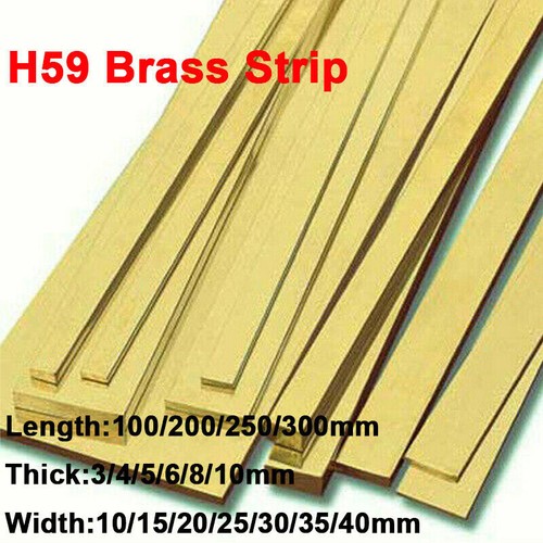 Brass flat bar plate - flat,