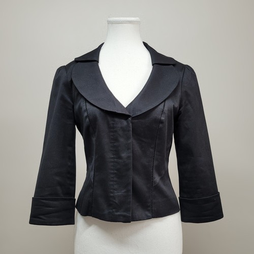 Coast black cropped jacket - jacket, uk