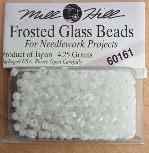 Mill hill frosted glass beads - mill,