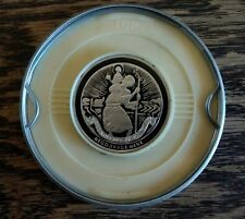 DESMO ST.CHRISTOPHER TAX DISC LICENCE NUSTIKON HOLDER WHITE CLASSIC VINTAGE CAR