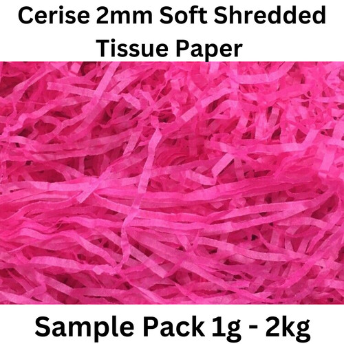 Shredded paper cerise pink - shredded,