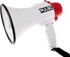Megaphone Speaker with Siren - Very Loud 10W Loudhailer - Pistol Grip with Strap