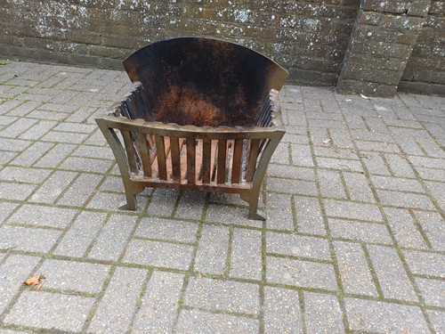 Art deco fireplace grate - fireplace,