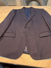 GURTEEN / Navy - Wool Mix  Single Breasted Jacket - 46 Regular