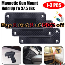 1-3 PCS Gun Magnet Mount Magnetic Holder Holster Concealed Pistol Car Desk Bed