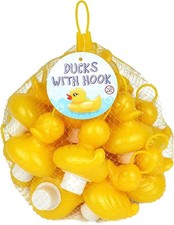20 Ducks With Hooks Weighted 7cm Plastic Yellow Hook a Duck