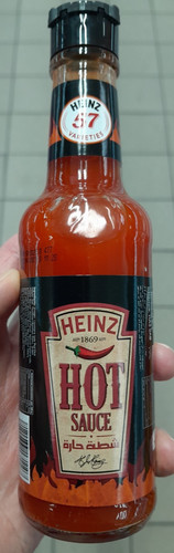 Heinz hot sauce 165g bottle - hot,