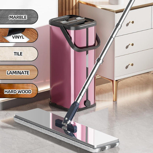 Flat mop bucket set - mop,