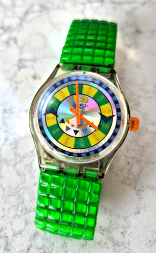 Vintage 1994 swatch green - vintage,
