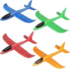 Foam Airplane Toys, 4PCS Glider Planes for Kids, Aeroplane Toys Polystyrene, Dur
