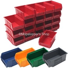 NEW Quality British Made Plastic Parts Storage Bins 20 x Size 2 - Colour Choice