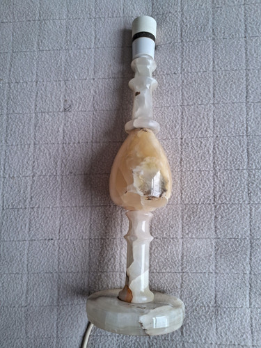 Vintage 70s white onyx table - white,