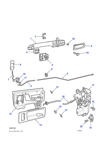 Land rover genuine - land, door