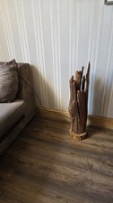 Natural Wooden Tree Lamp Hand