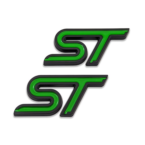 Black green metal emblem - metal,