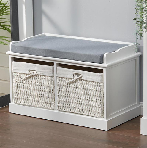 Rattan bench cabinet with - bench,
