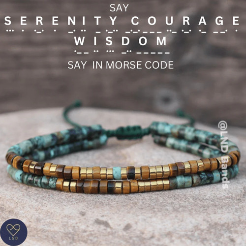 Morse code serenity courage - code,