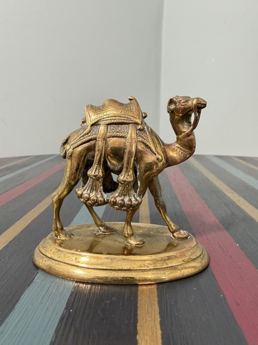 Vintage brass rajasthani camel - brass,