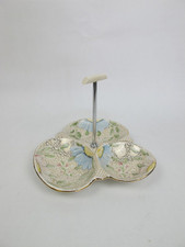 Vintage bon bon dish with carrying handle Art Deco Hughes Longport
