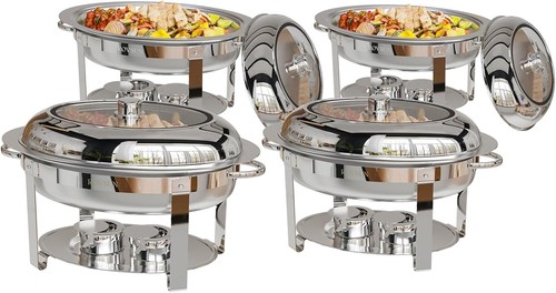 Pack 6qt oval chafing dish - 4,