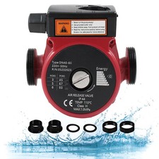 Central Heating Pump 25/60-130 Circulation Pump 46W/76W/100W IP44 3.43 m3/hour