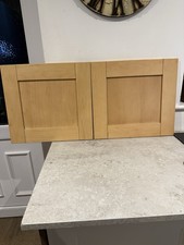 PAIR OF KITCHEN DOORS -  SOLID