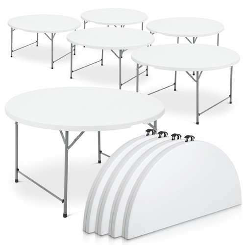 Pack white 5 ft round - [4.5,