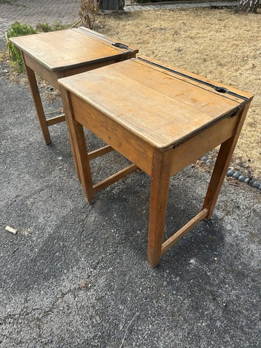 School wooden desks original - school,